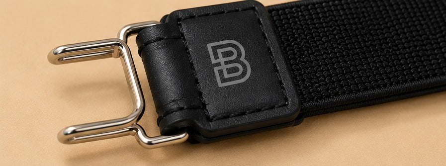 BeltHook - detalle del gancho metálico y logo