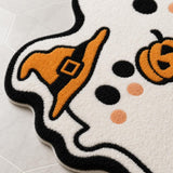 Witch hat ghost bath mat - close-up texture detail
