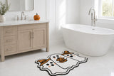 Witch hat ghost bath mat - bathtub lifestyle