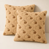 Ghost and pumpkin pillow covers - Caramel pattern