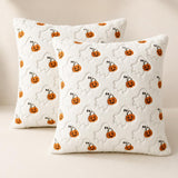 Ghost and pumpkin pillow covers - studio photo