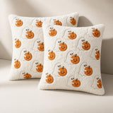 Ghost and pumpkin pillow covers - Ghost Hugging A Pumpkin pattern