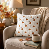 Ghost and pumpkin pillow covers - reading nook lifestyle